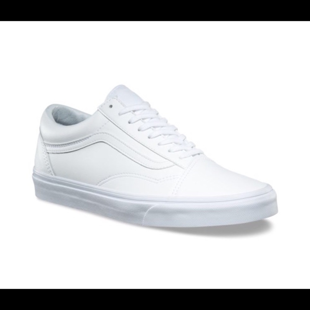 White Old Skool Vans